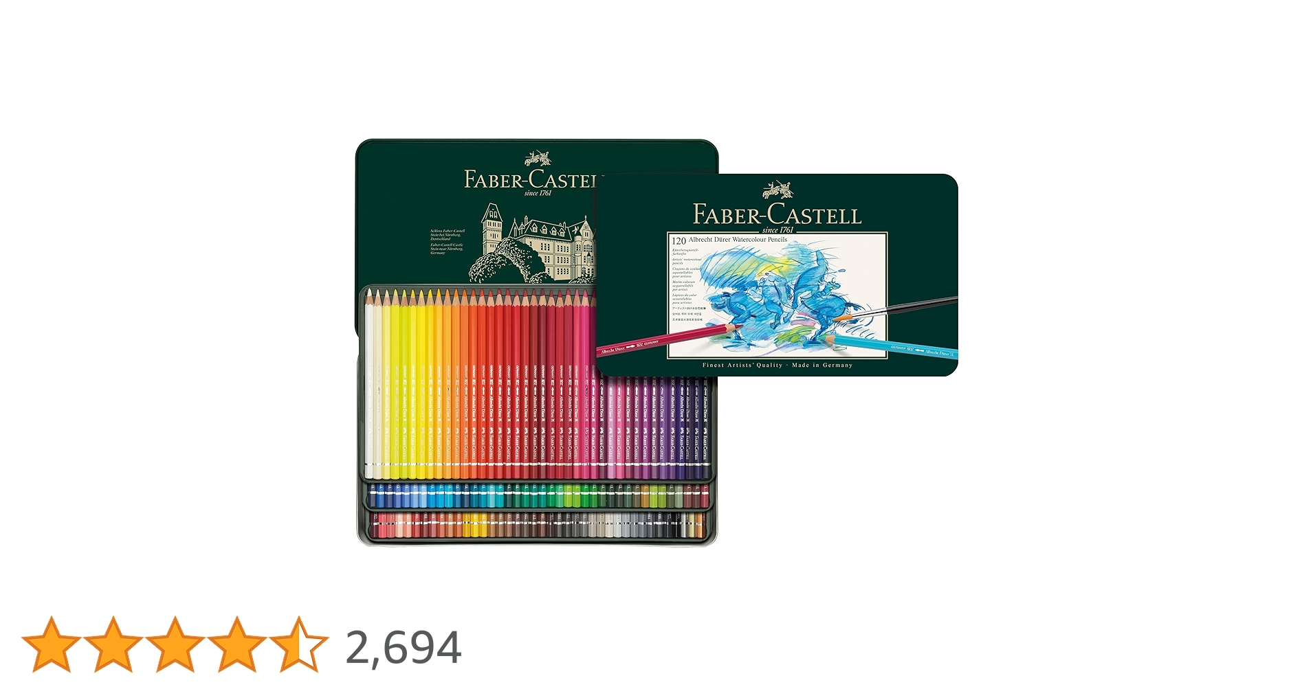 ファーバーカステル　アルブレヒトデューラー　水彩色鉛筆　120色 Albrecht Dürer 水彩色鉛筆120色 – ファーバーカステル公式